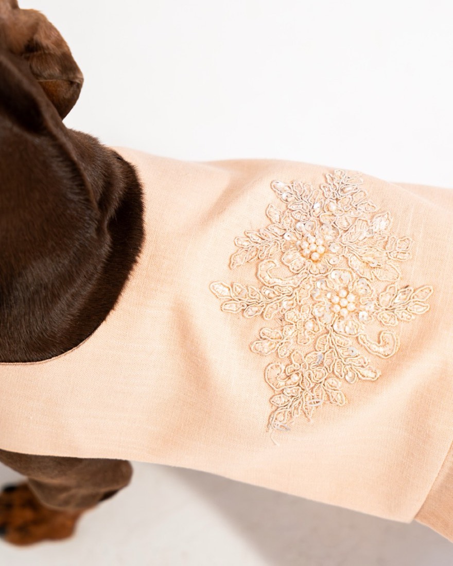 Florence — lace appliqué on the back